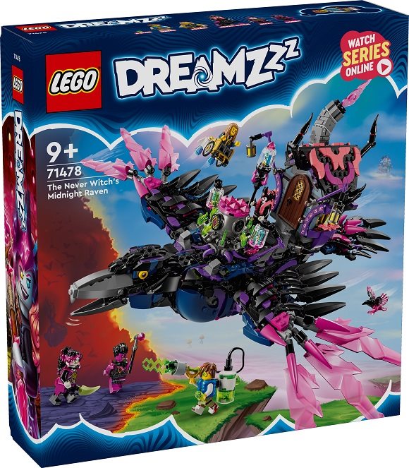 LEGO® DREAMZzz™ 71478 Der Mitternachtsrabe der Nimmerhexe