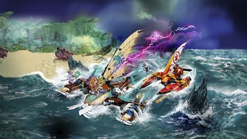 LEGO Ninjago 71748 Catamaran duel at sea