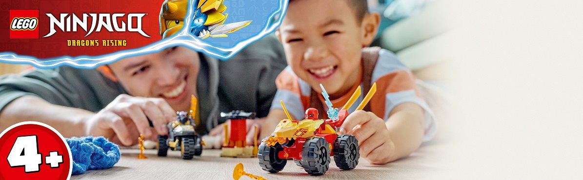 LEGO NINJAGO 71789 Kai and Ras duel cars and motorbikes