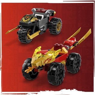 LEGO NINJAGO 71789 Kai and Ras duel cars and motorbikes