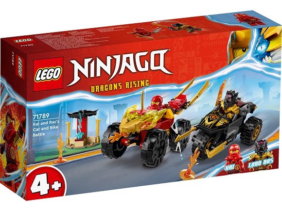 LEGO NINJAGO 71789 Kai and Ras duel cars and motorbikes