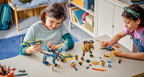 LEGO® NINJAGO® 71796 The Elemental Dragon vs. the Empress Robot