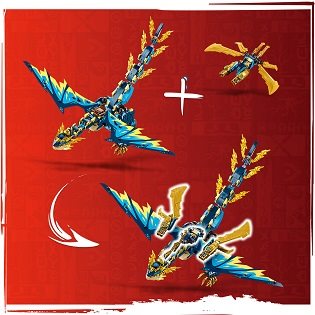 LEGO® NINJAGO® 71796 The Elemental Dragon vs. the Empress Robot