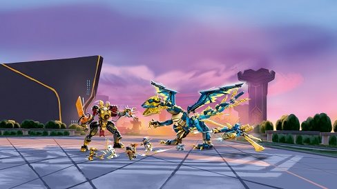 LEGO® NINJAGO® 71796 The Elemental Dragon vs. the Empress Robot