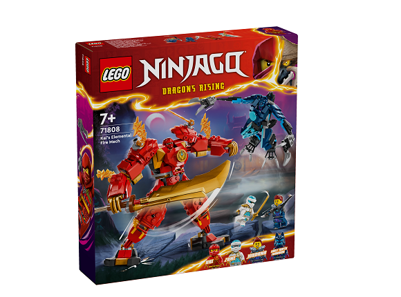 Stavebnica LEGO® NINJAGO® 71808 Kaiov živelný ohnivý robot