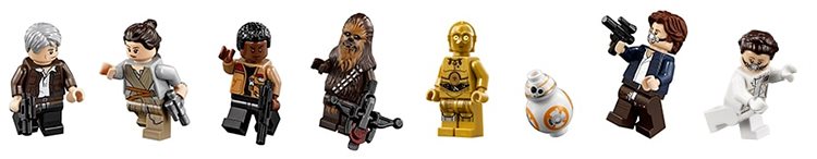 LEGO Millennium Falcon figures