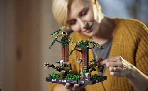 LEGO Star Wars 75353 Spidey Chase on Planet Endor - diorama