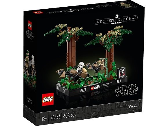 LEGO Star Wars 75353 Spidey Chase on Planet Endor - diorama