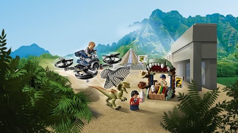 LEGO Jurassic Welt 75934 Dilophosaurus auf der Flucht