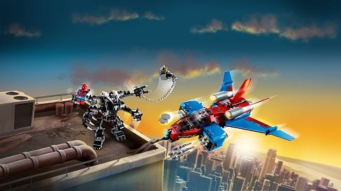 LEGO Super Heroes Spiderjet Venom robotja ellen