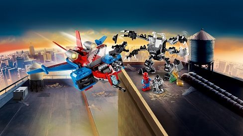 LEGO Super Heroes Spiderjet Venom robotja ellen 