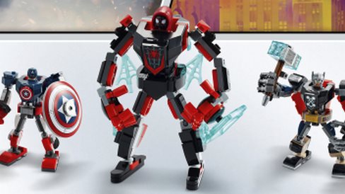 LEGO Super Heroes 76171 Miles Morales in an armored robot