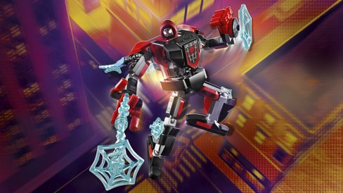 LEGO Super Heroes 76171 Miles Morales in an armored robot