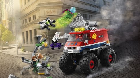 LEGO Super Heroes 76174 Spider-Man in monster truck vs. Mystery 