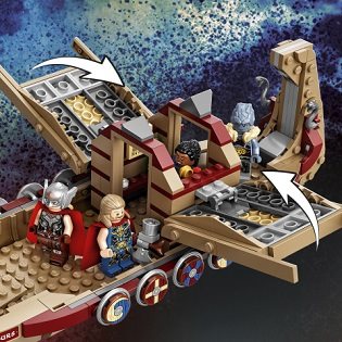 LEGO Marvel 76208 Schiff mit Ziegenwagen 