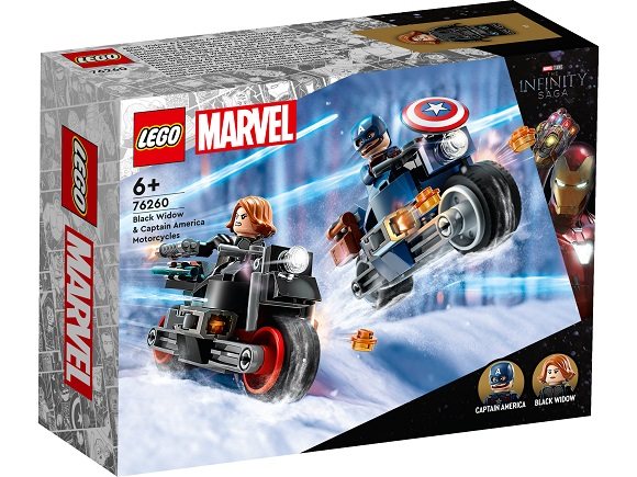 LEGO Marvel 76260 Black Widow a Captain America na motorkách