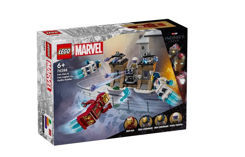 LEGO stavebnica Marvel 76288 Iron Man a Železná légia vs. vojak Hydry
