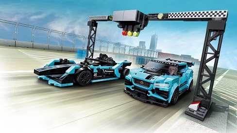  LEGO Speed Champions 76898 Formula E Panasonic Jaguar Racing GEN2 car & Jaguar I-PACE eTROPHY