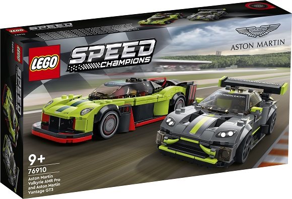 LEGO Speed Champions 76910 Aston Martin Valkyrie AMR Pro and Aston Martin Vantage GT3