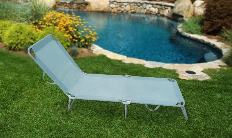 La Proromance Folding Lounger 6002 Blue