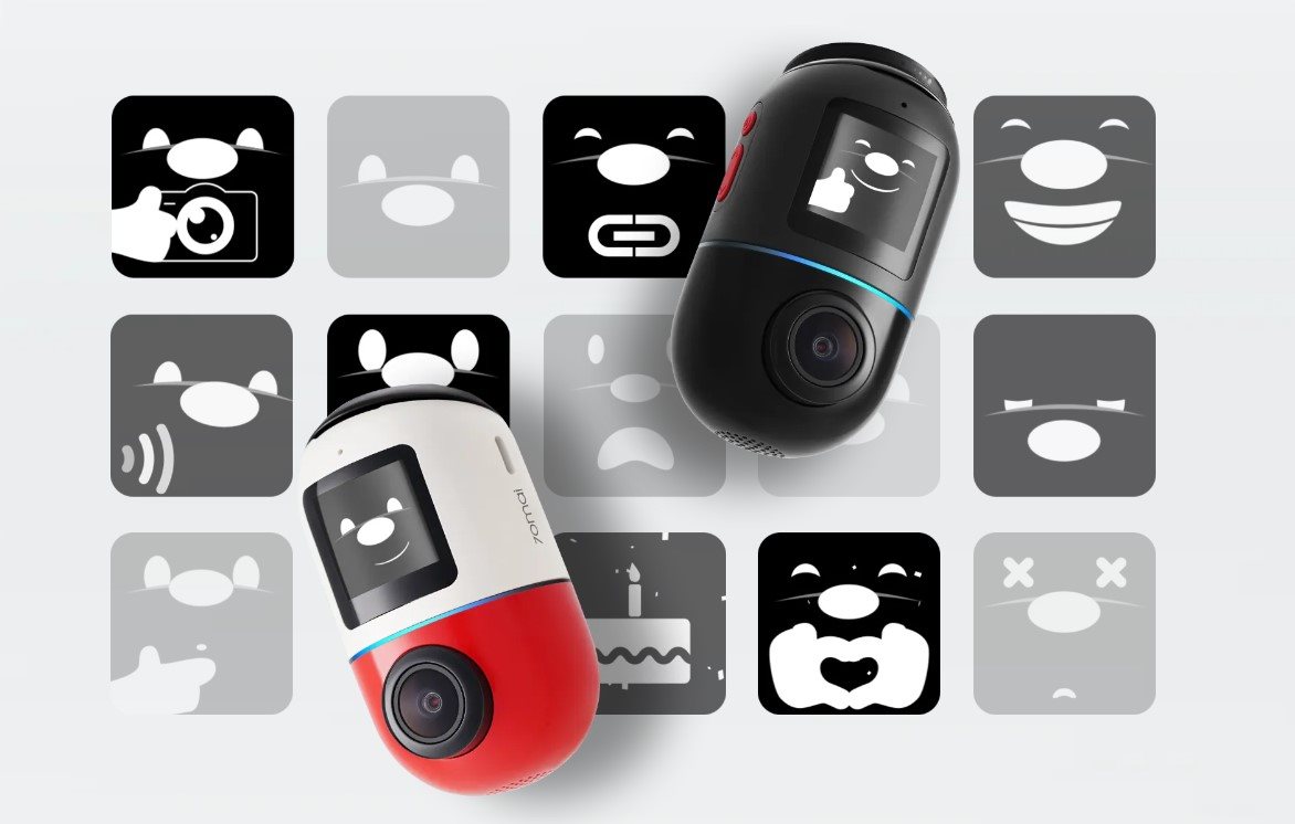 70mai Dash Cam Omni 64G RED+WHITE