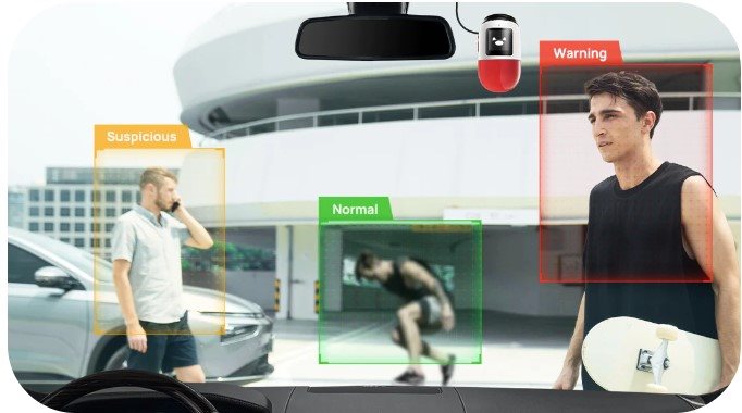 70mai Dash Cam Omni 64G RED+WHITE