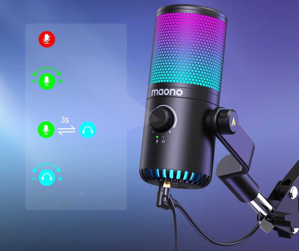 Mikrofón PC MAONO DM30 RGB