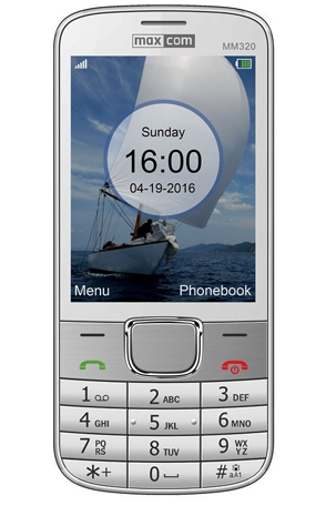 Přední strana telefonu MAXCOM MM320