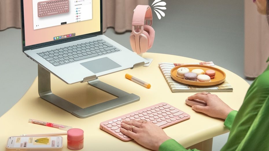 Logitech Pebble Keyboard 2 K380s, Rose