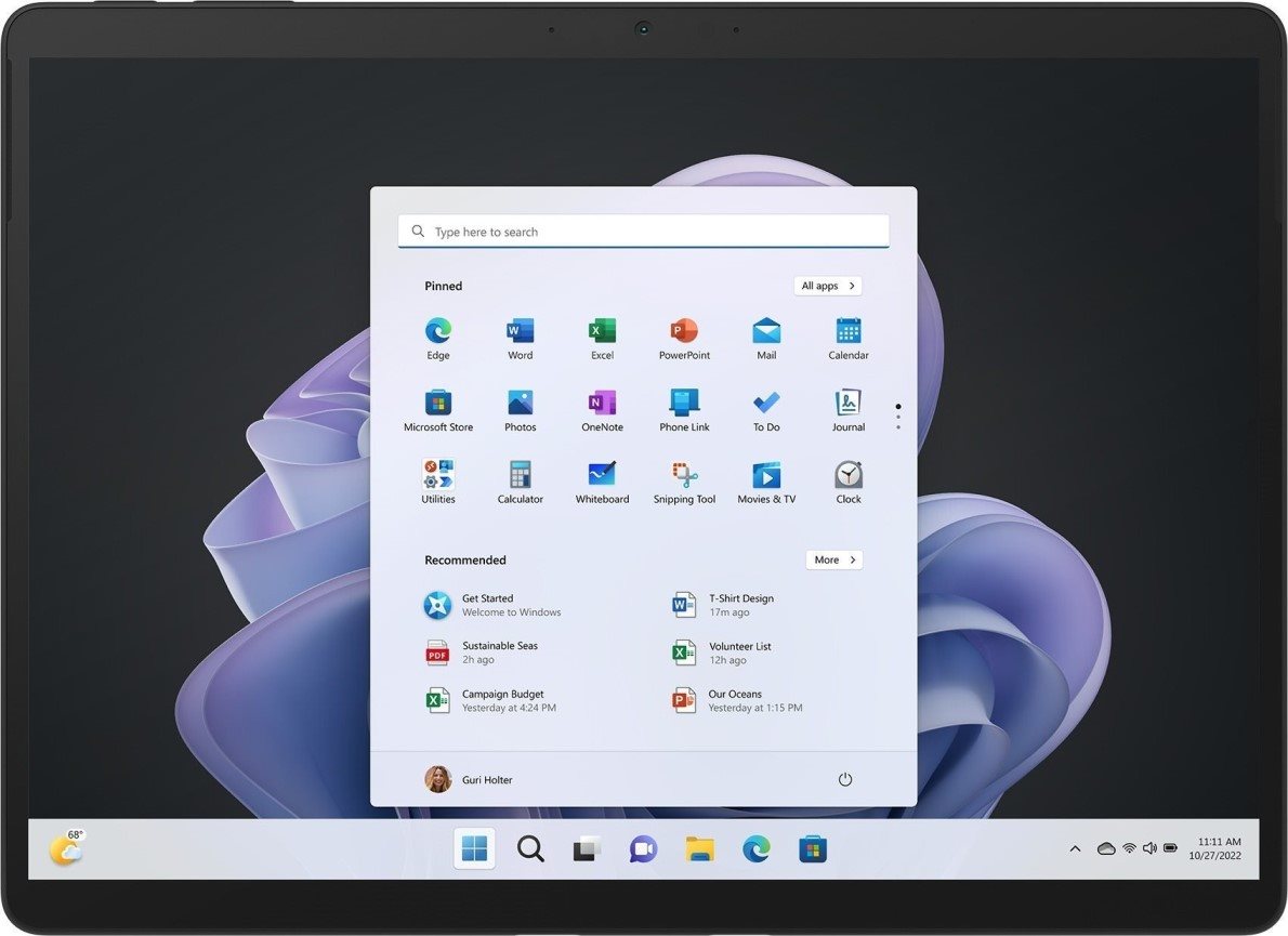 Tabletový počítač Microsoft Surface Pro 10 16 GB 256 GB Black for business