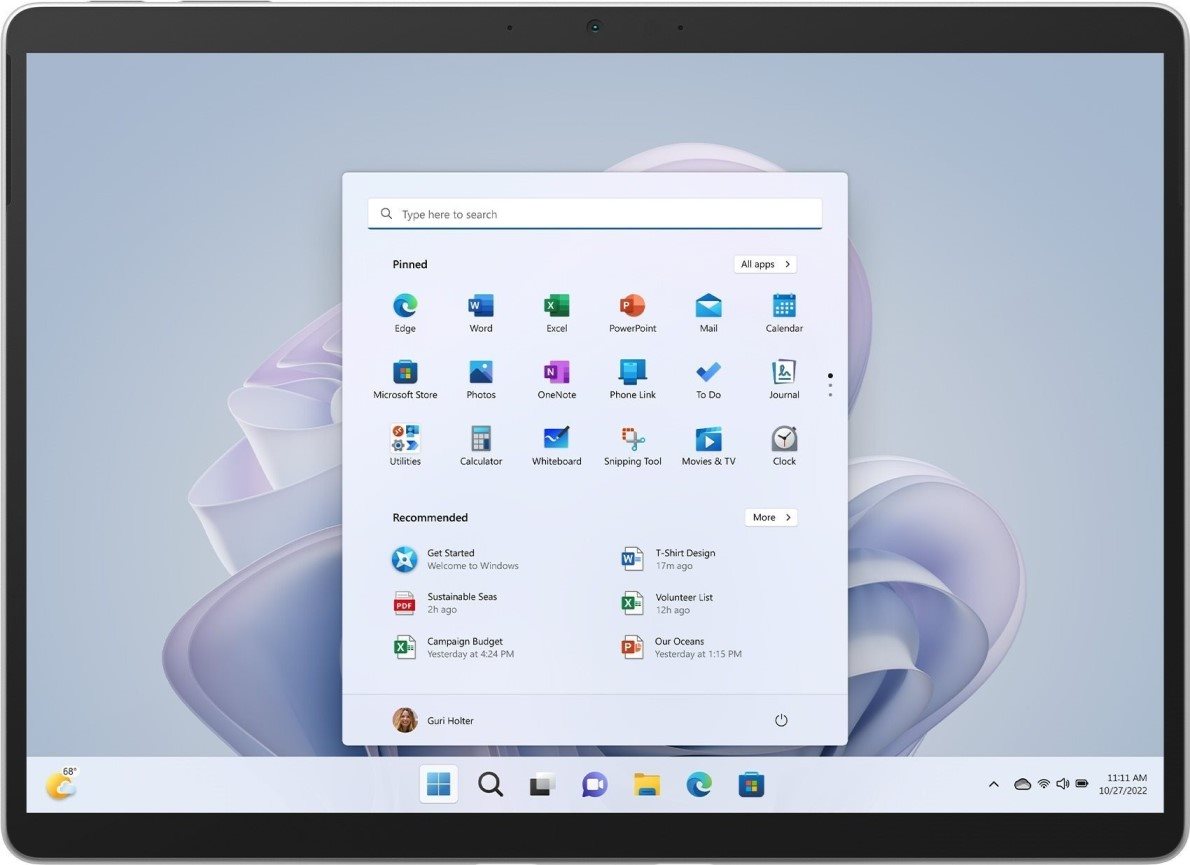 Tabletový počítač Microsoft Surface Pro 10 16GB 512GB Platinum for business