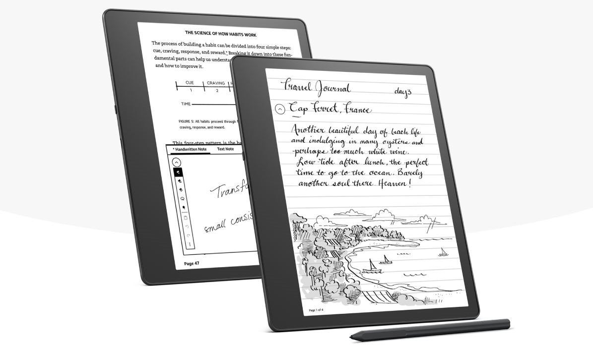 Elektronická čtečka knih Amazon Kindle Scribe 2022 s 10,2" displeje a stylusem