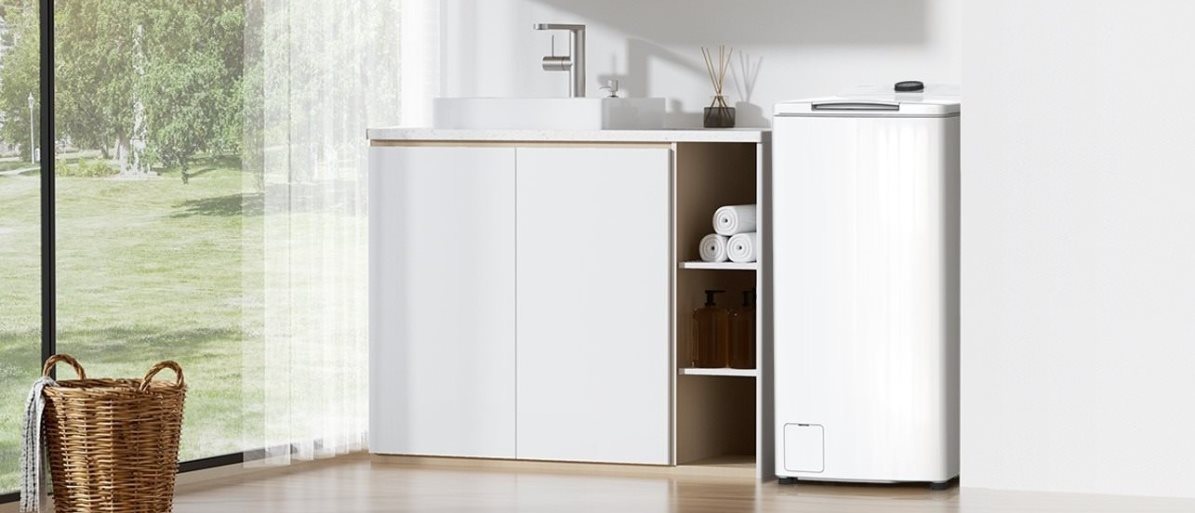 Úzká pračka MIDEA MF100T60B/W-CZ