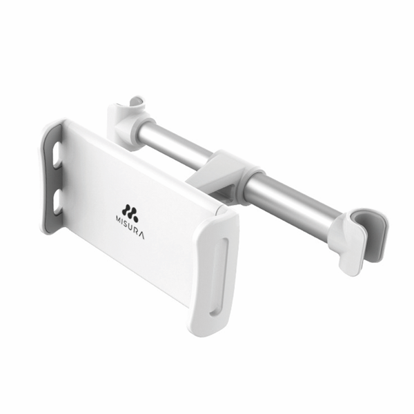 Misura Tablet and Mobile Phone Holder for Car, White/Silver