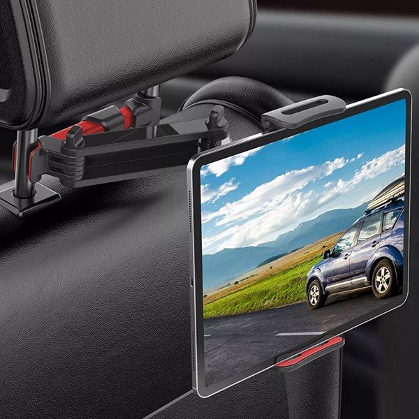 Misura Foldable Tablet and Mobile Phone Holder for Car, Red Misura Foldable Tablet and Mobile Phone Holder for Car, Red