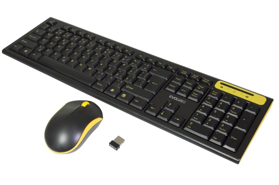 Pohled na celý set Set klávesnice a myši EVOLVEO WK-160 - pohled na celý set