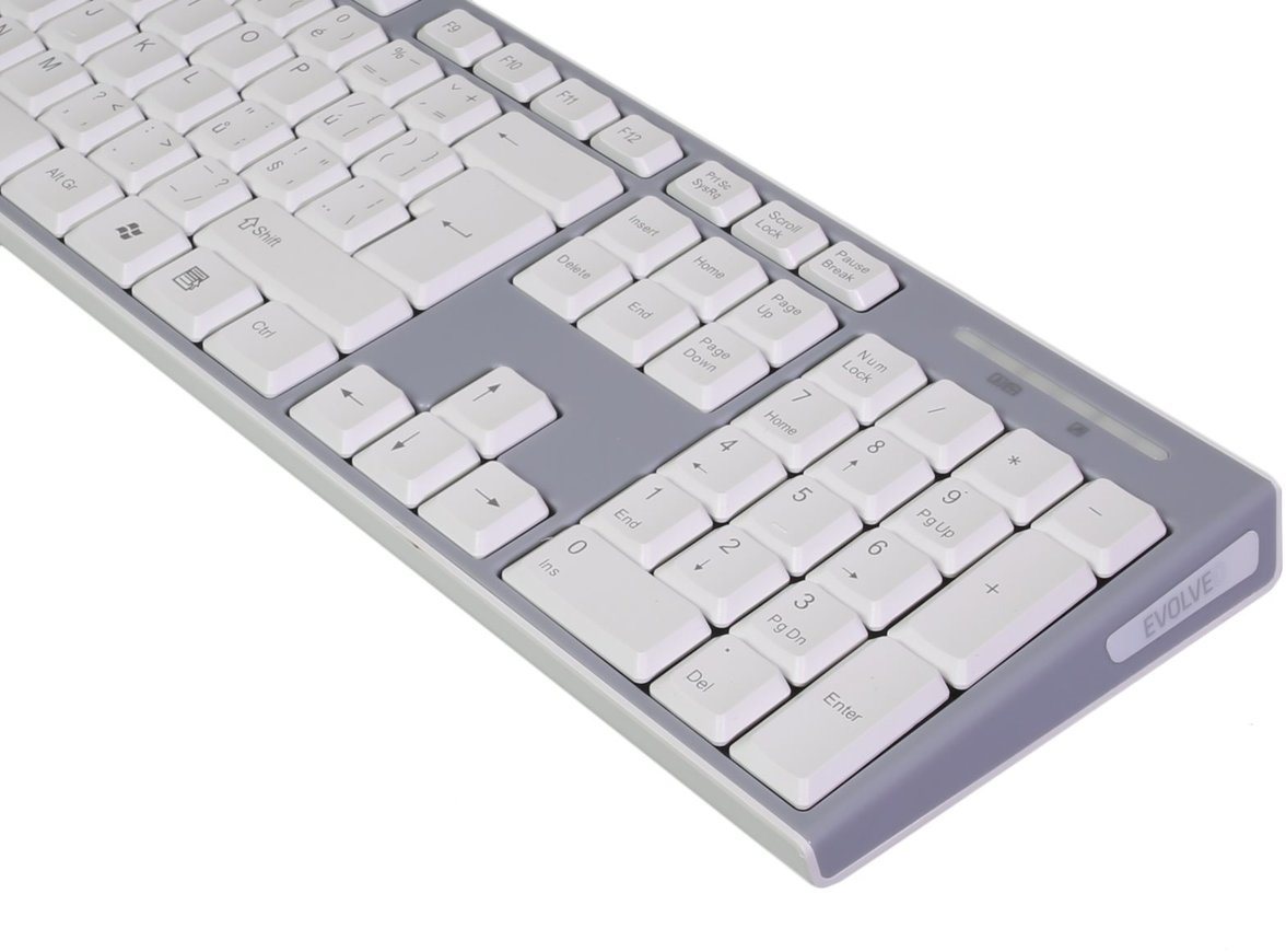 Pohled na klávesnici Set klávesnice a myši EVOLVEO WK-180 - klávesnice