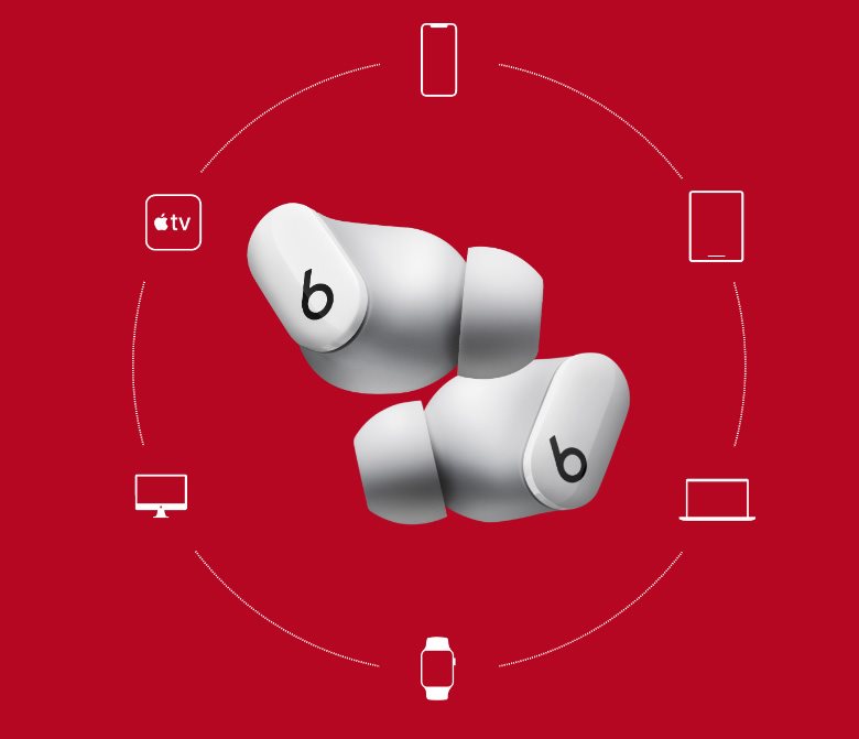 Beats Studio Buds Kabellose Kopfhörer Rot