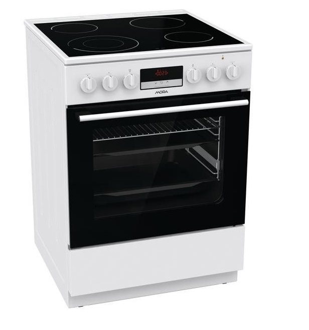 Sporák MORA C 8668 BW6 sklokeramická deska