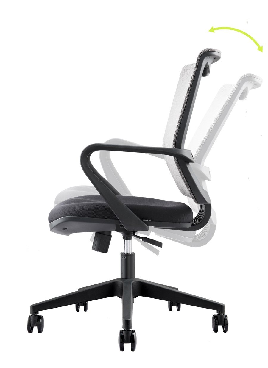 Kancelářské křeslo MOSH BS-306 šedé Houpací mechanismus