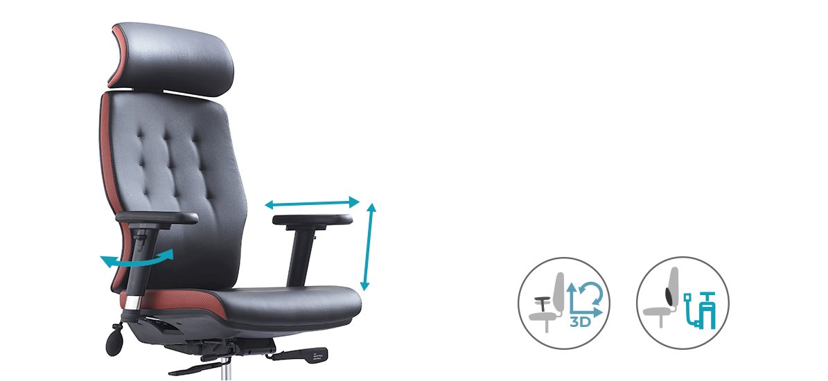 MOSH Elite H Office Chair Black-Red