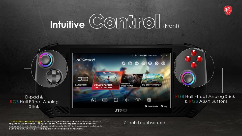 Handheld PC MSI CLAW (Intel Ultra 7) Windows 11 Home Handheld PC MSI CLAW (Intel Ultra 7) Windows 11 Home