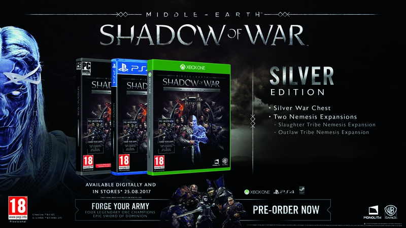 Shadow of War - silver edition