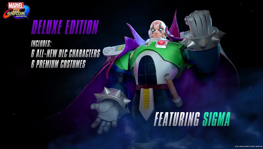 Marvel vs Capcom Infinite Deluxe Edition - obsah