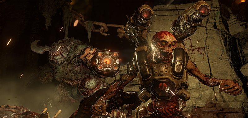 Get ready for the old enemies you know and hate, including Revenant, Mancubus, and Cyberdemon V roli nepřátel se objeví vaši staří známí, včetně Revenanta, Mancubuse a Cyberdémona