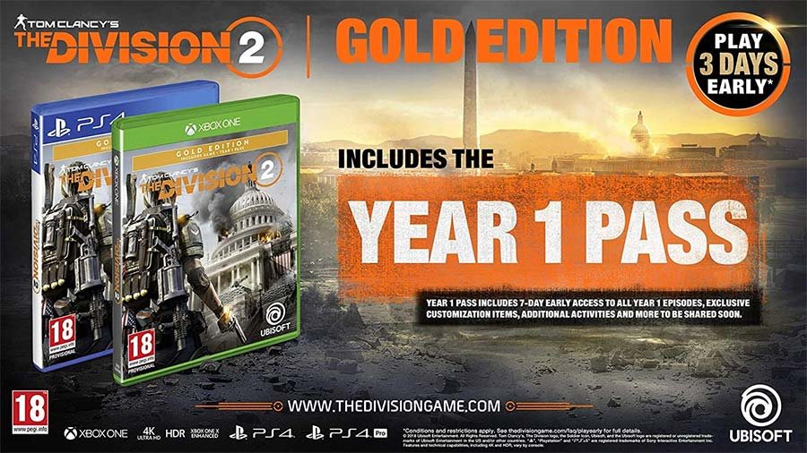 Tom Clancys The Division 2 Gold Edition Tom Clancys The Division 2 Gold Edition
