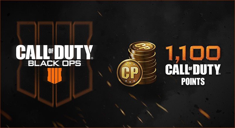 1,100 Call of Duty: Black Ops 4 Points
