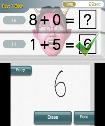  Dr. Kawashima's Devilish Brain Training - různé obtížnosti