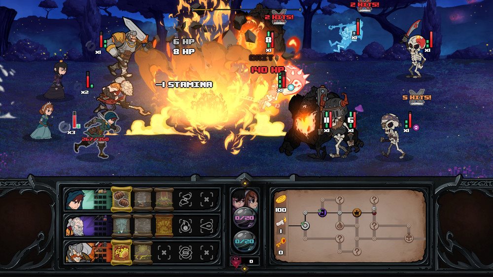 Has-Been Heroes - Xbox One Digital - skeletons