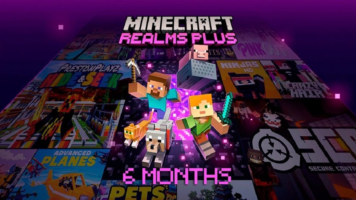 Minecraft Realms Plus 3-Month Subscription - Xbox / Windows Digital / DLC